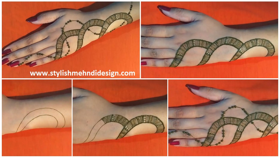 Unique and special back hand mehndi design - Mehndi Designs